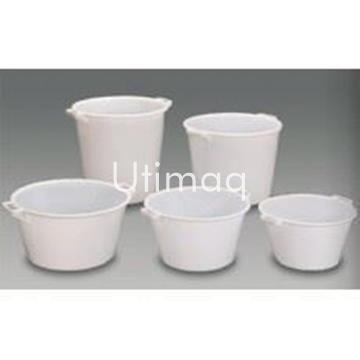 Barreño alimentario rigido con tapa 30 litros blanco. modelo: fervik - Imagen 1