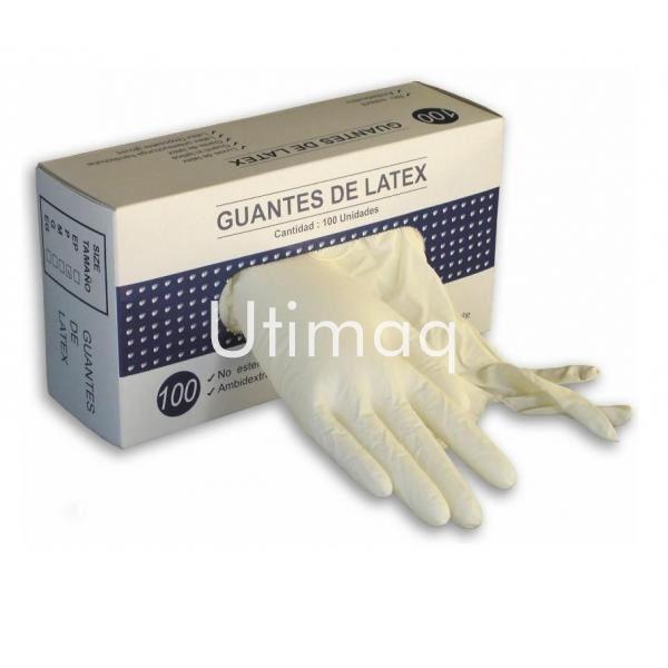 Caja guante latex ( 100 unidades) color natural - Imagen 1