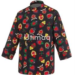 Casaca cocina Egochef manga larga estampado Hearts modelo: Y102081 - Imagen 1