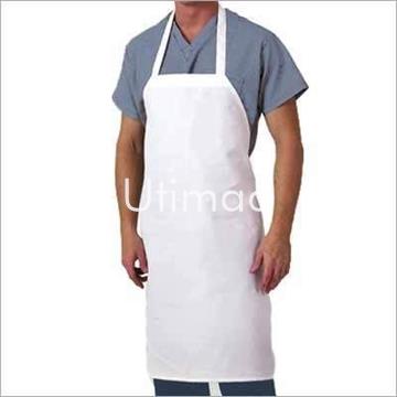 Delantal con peto blanco sin bolsillos modelo 101 - Imagen 1