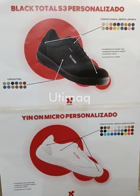 Deportivo Codeor seguridad S3 personalizado con su logo referencia: Black Total - Imagen 2