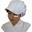 Gorra tela color blanco con visera Norvil - Imagen 1