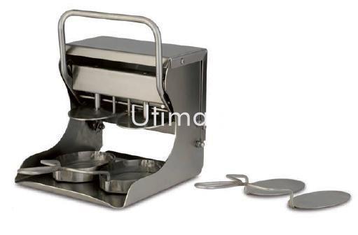 Maquina hamburguesa manual ovalada acero inoxidable 2 moldes referencia: hamburguesara ovalada - Imagen 1
