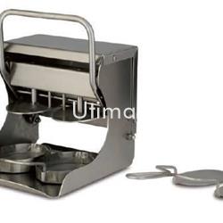 Maquina hamburguesa manual ovalada acero inoxidable 2 moldes referencia: hamburguesara ovalada - Imagen 1