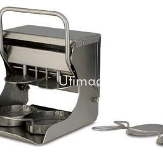 Maquina hamburguesa manual ovalada acero inoxidable 2 moldes referencia: hamburguesara ovalada - Imagen 1