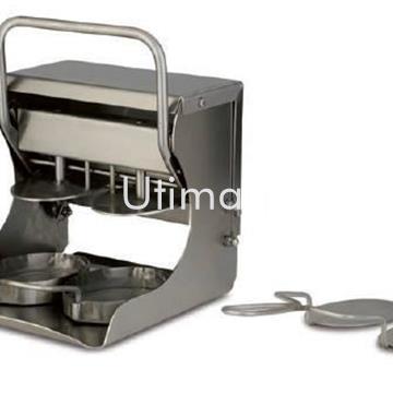 Maquina hamburguesa manual ovalada acero inoxidable 2 moldes referencia: hamburguesara ovalada - Imagen 1