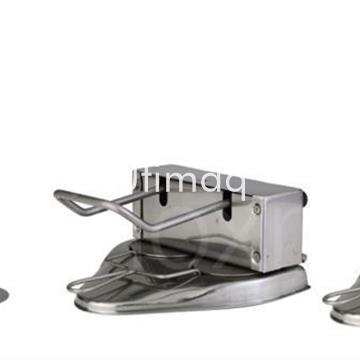 Maquina hamburguesa manual redonda 2 moldes acero inoxidable. referencia: hamburguesera redonda - Imagen 1