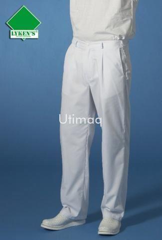 Pantalon blanco boton y cremallera bolsillos modelo 111 - Imagen 1