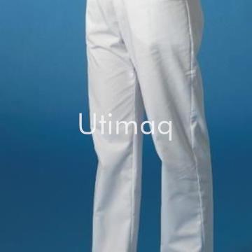 Pantalon blanco cintura elastica unisex modelo 101 - Imagen 1