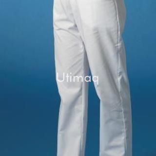 Pantalon limpieza cintura elastica color blanco modelo 101 - Imagen 1