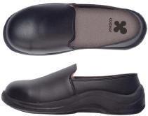 Zapato camarero antideslizante microfibra negro. modelo: Mycodeor - Imagen 1